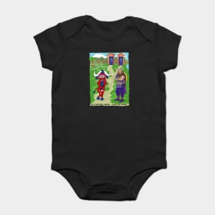 Minnesota Vikings Fans - Kings of the North vs Pee Pee Dancing Pasture Grazers Baby Bodysuit